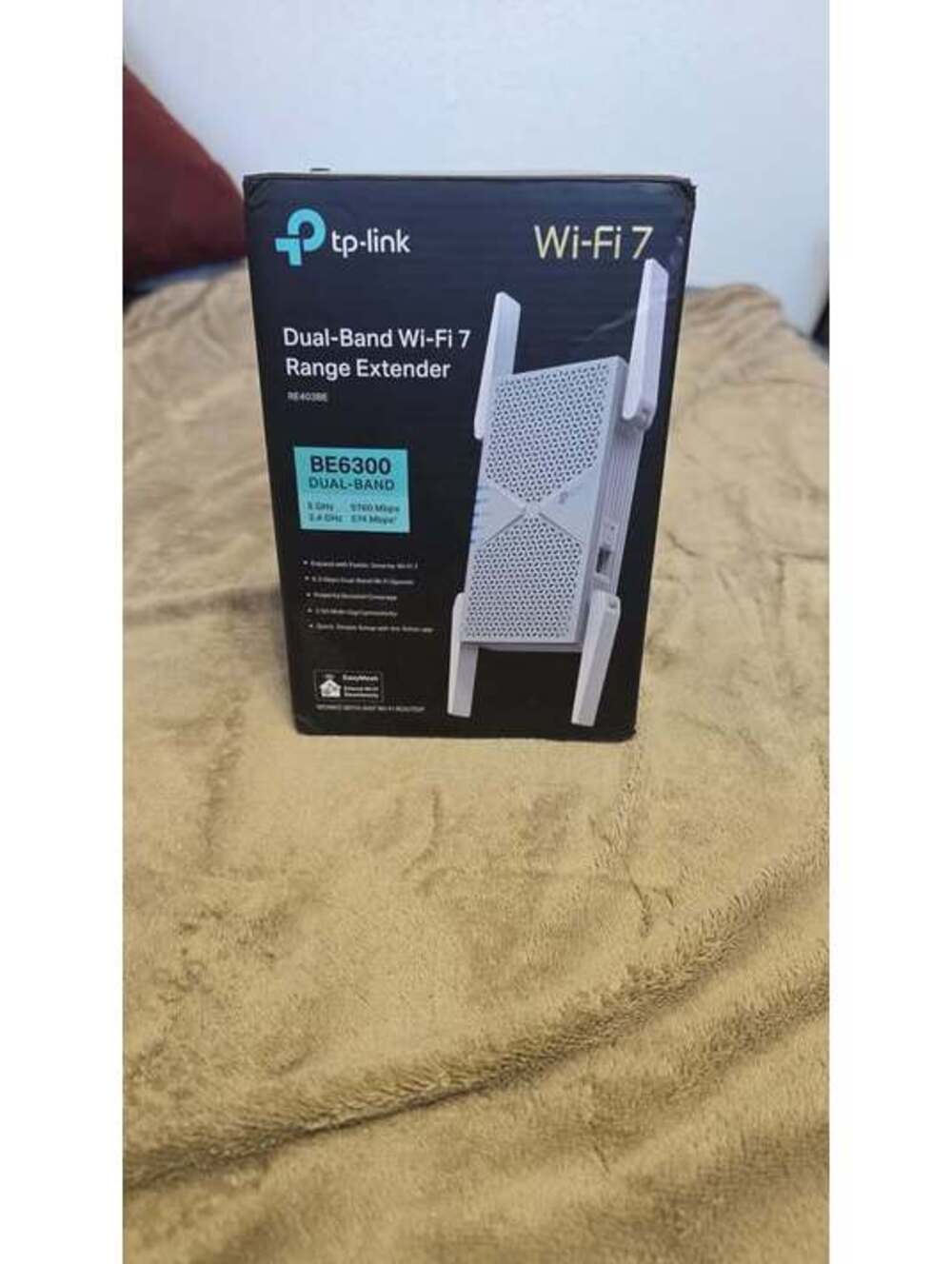 TP-Link BE6300 RE403BE Dual-Band Wi-Fi 7 Range Extender – 6.3 Gbps, 2.5G Port